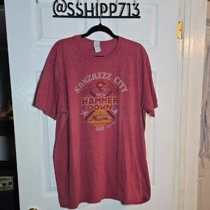 KANSAS CITY CHIEFS 2X Gildan Red Short Sleeve Tee